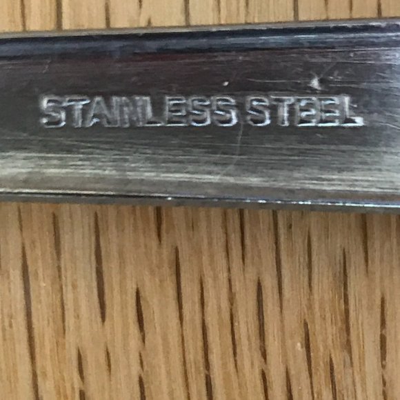 Elesva Amsterdam Holland Salad Serving Set Blue and White Handles - Picture 6 of 8